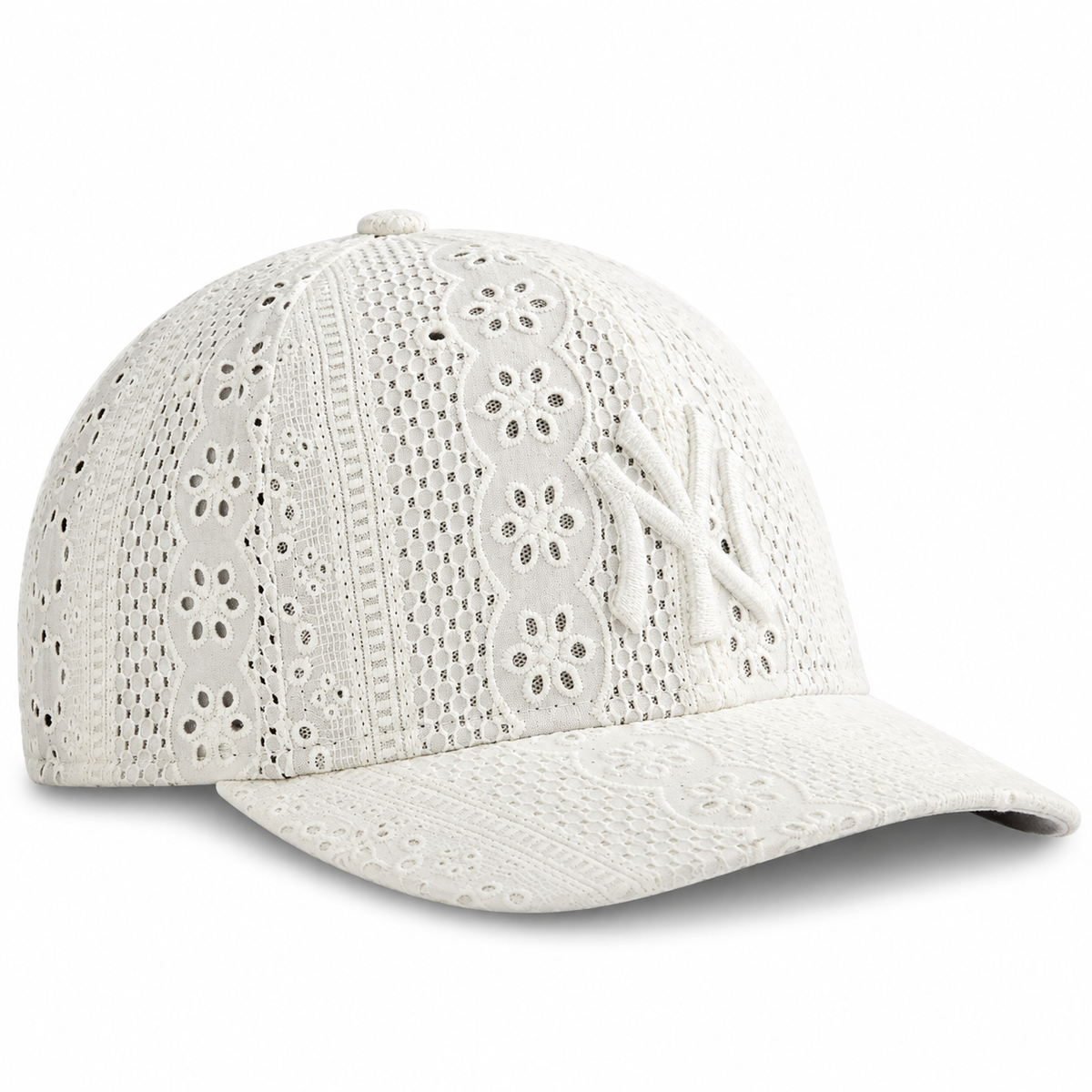 Kith New Era New York Yankees Cotton Eyelet Low Profile 59FIFTY Fitted Cap Sandrift 2023