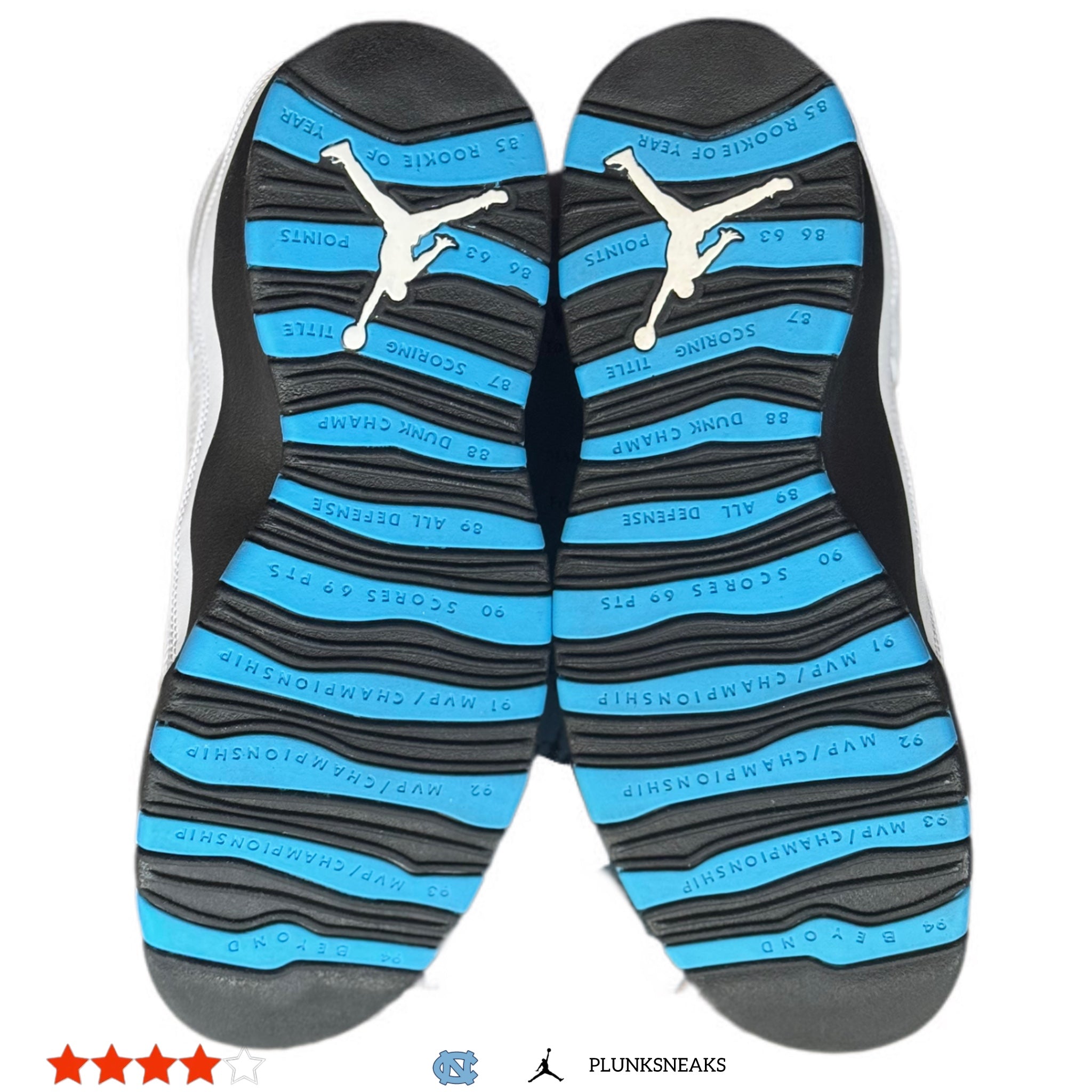 Air Jordan 10 UNC Powder Blue 2014 (USED)