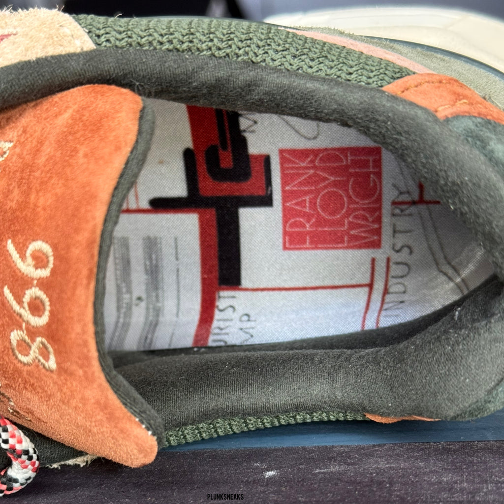 Kith Ronnie Fieg Frank Lloyd Wright New Balance 998 MiUSA Broadacre City Chutney (USED)