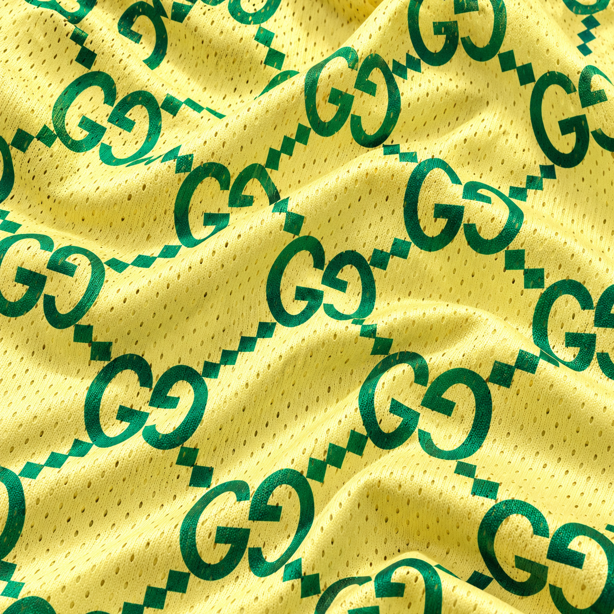 Bravest Studios Gucci-Inspired Mesh Monogram Shorts Sprite 2021 (USED)