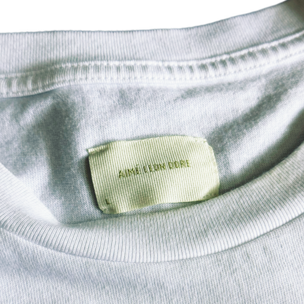 Aimé Leon Dore Script Portrait Tee Bright White 2025 (USED)