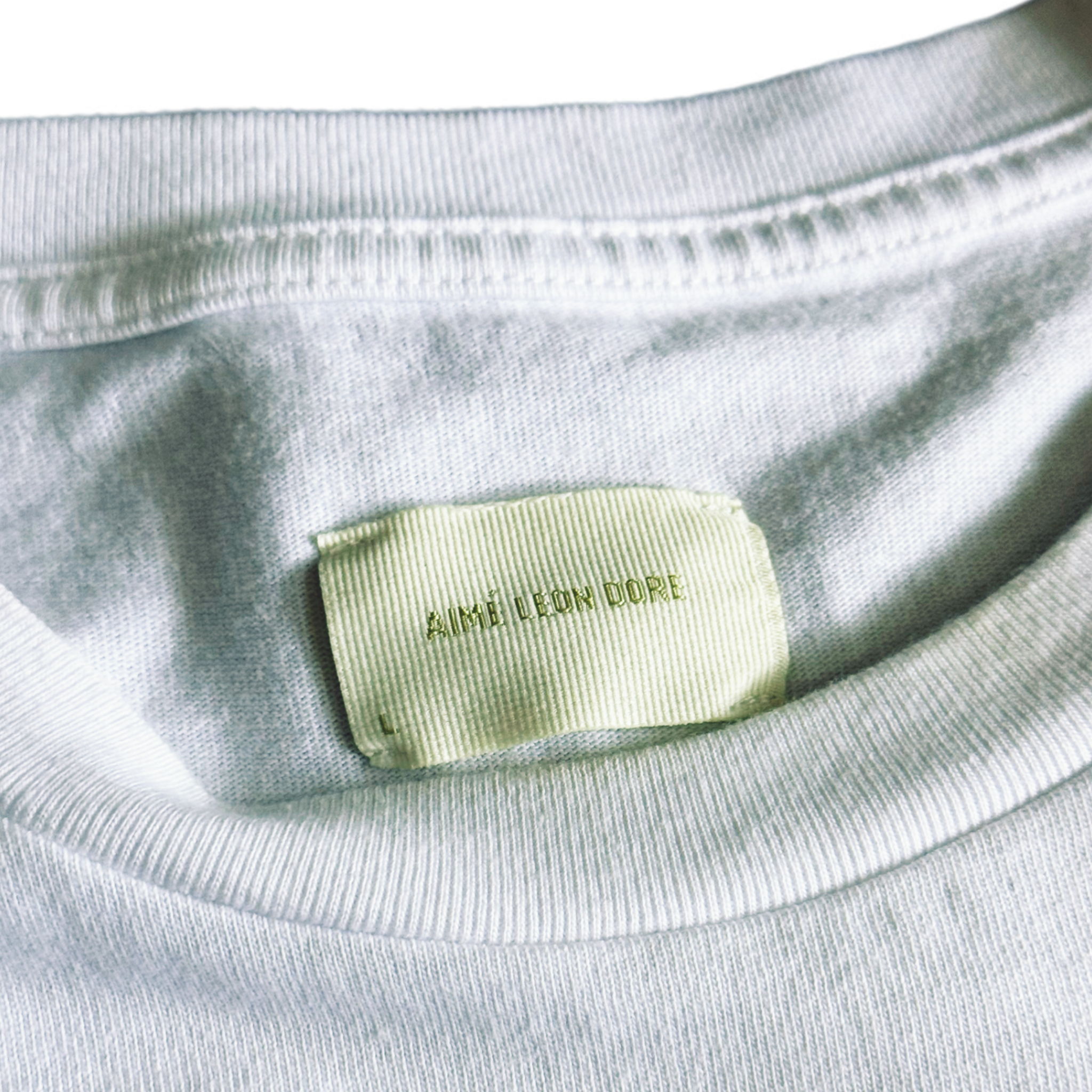 Aimé Leon Dore Script Portrait Tee Bright White 2025 (USED)