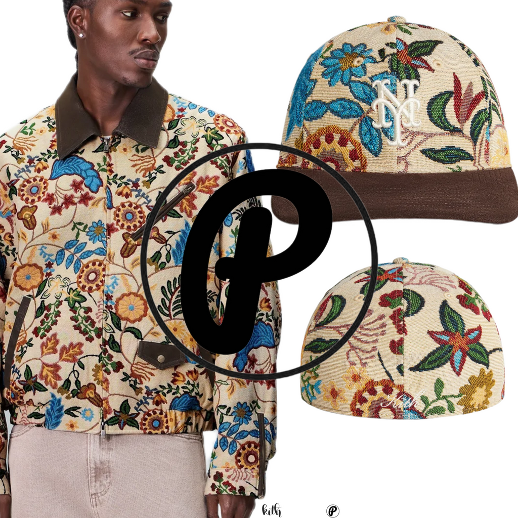 Kith & '47 for the MLB New York Mets Tapestry Franchise LS Fitted Cap
