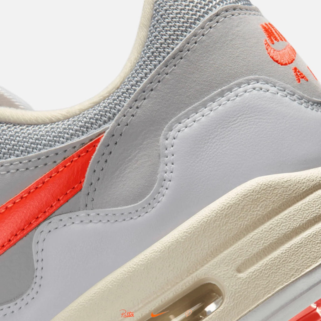 Patta Nike Air Max 1 Waves White Hyper Crimson 2026