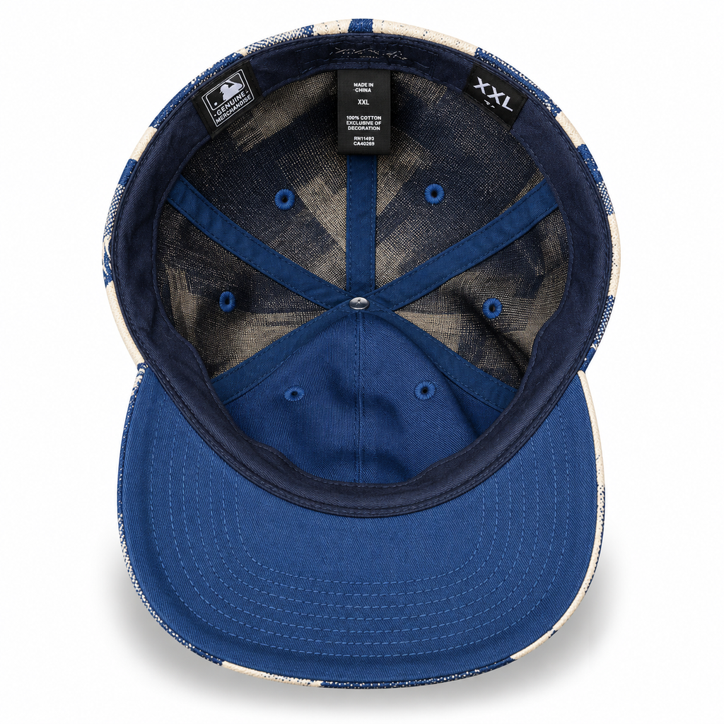 Kith ‘47 for the New York Yankees Jumbo Houndstooth LS Franchise Fitted Cap Cyanotype 2024 (USED)