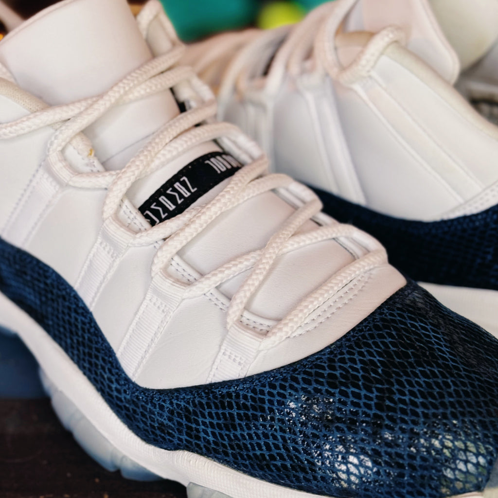 Air Jordan 11 Retro Low Navy Snakeskin 2019 (USED)