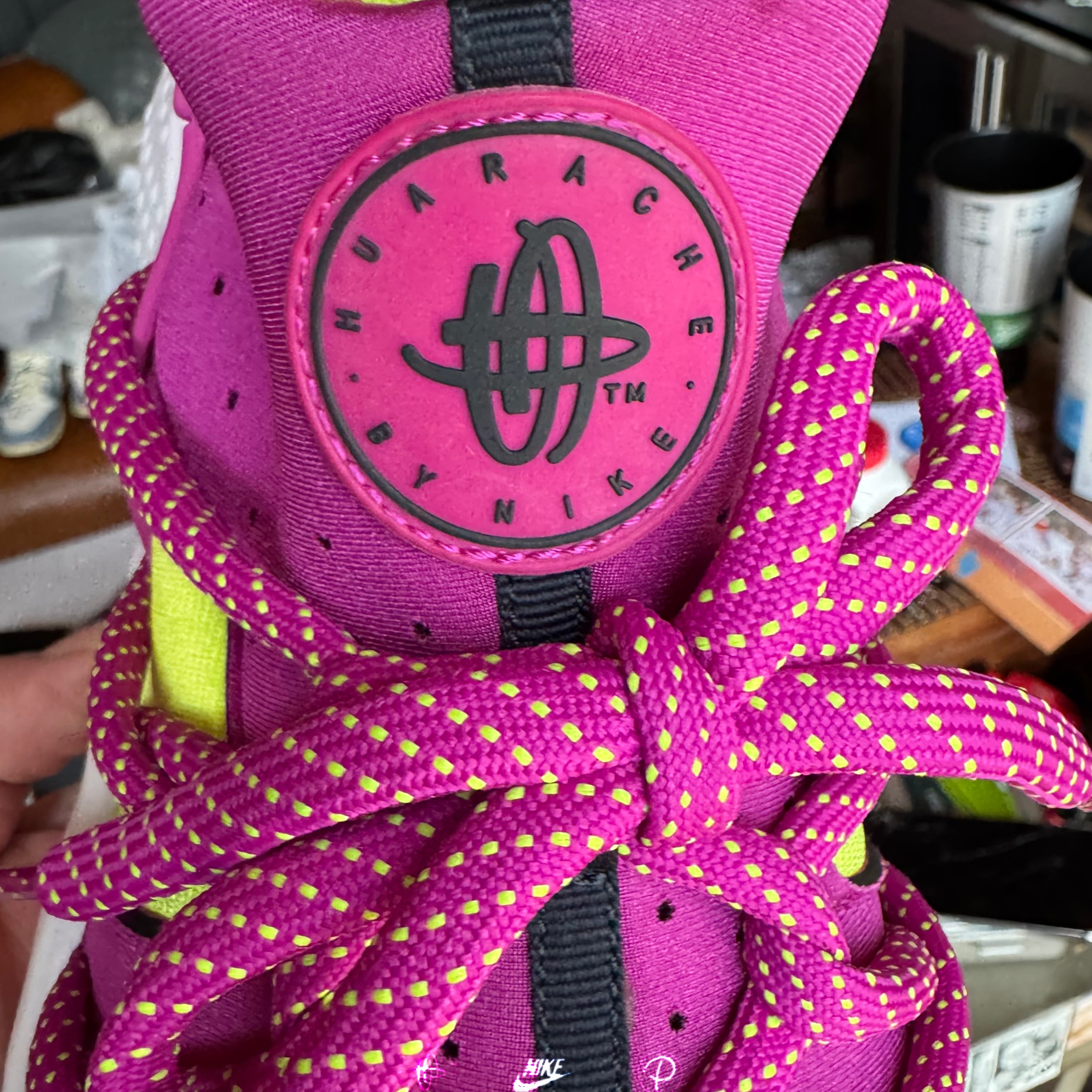 Nike Air Huarache NM Volt Fuchsia Flash 2015 (USED)
