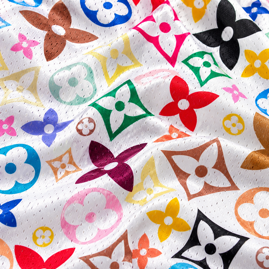 Mr Remade Louis Vuitton-Inspired Mesh Monogram Shorts White 2021 (USED)