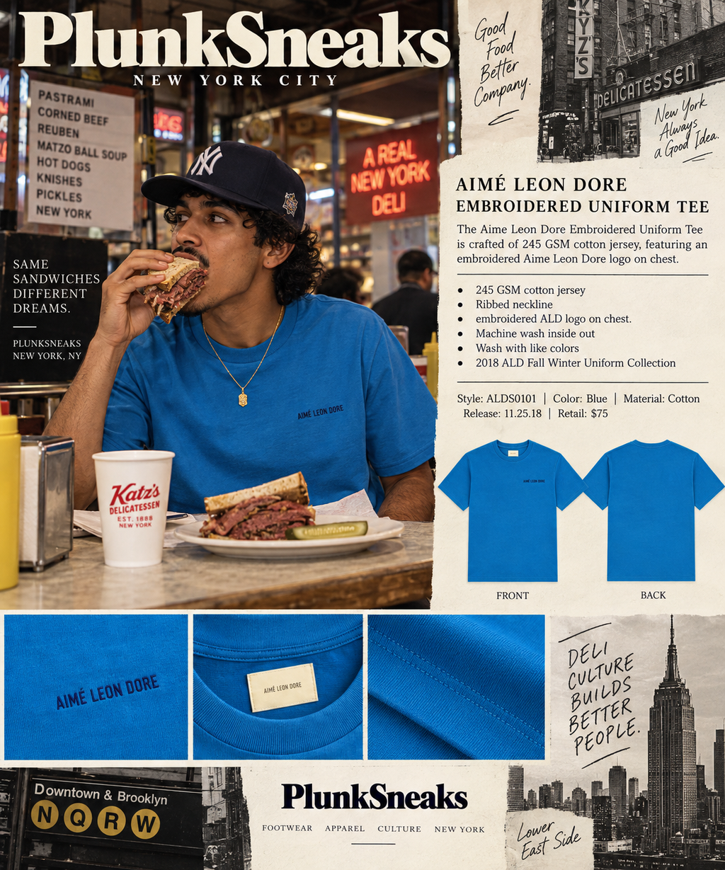 Aime Leon Dore Embroidered Uniform Tee 2018 (USED)