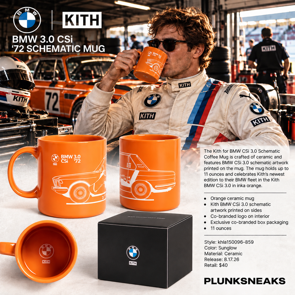 Kith for BMW CSi 3.0 Schematic Coffee Mug Sunglow 2026