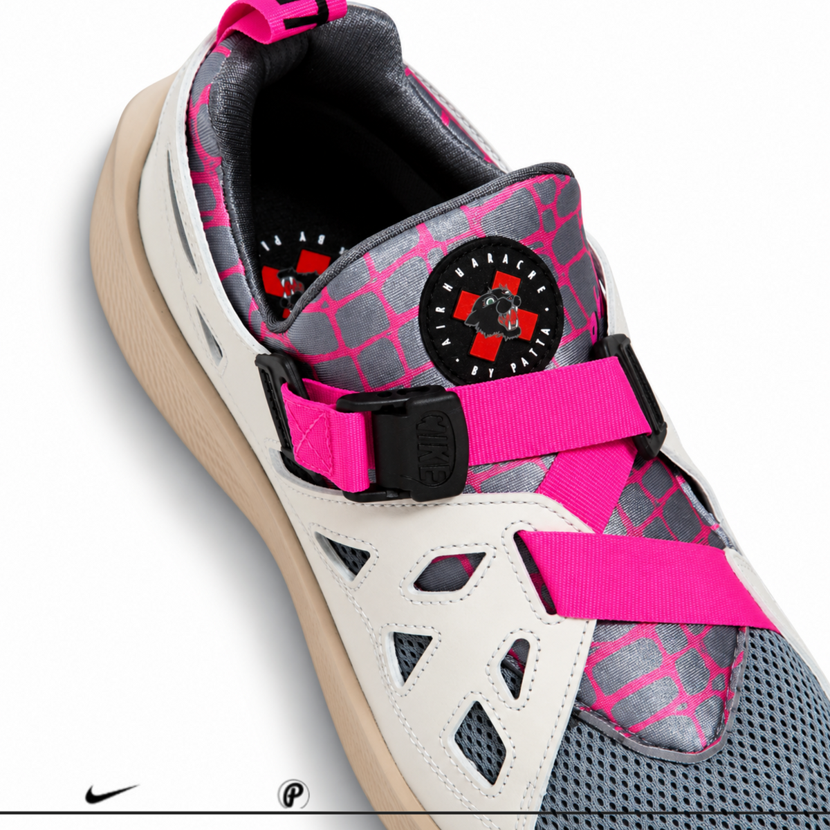 Patta Nike Air Huarache 20Y24 White Cool Grey-Sandrift Pink 2024