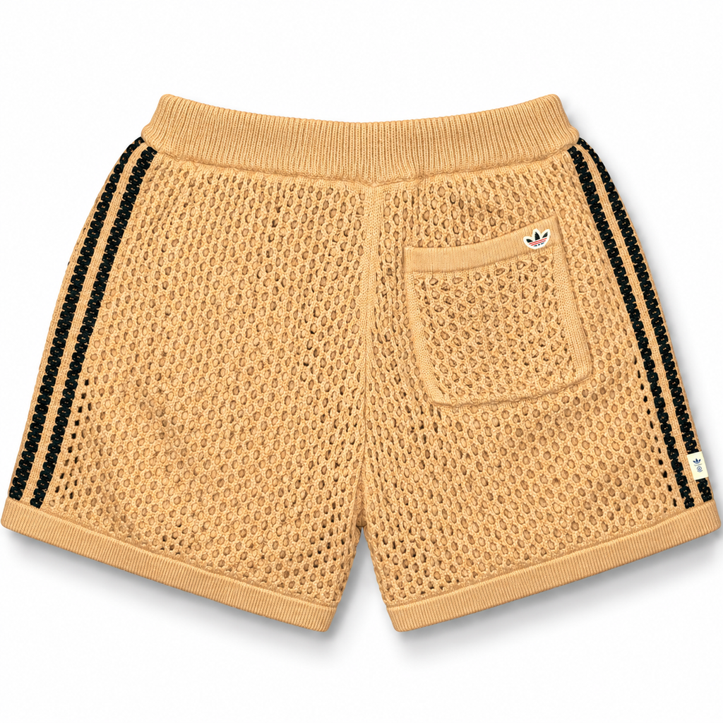 adidas Originals x CLOT Edison Chen Crochet Shorts Beige Black 2024
