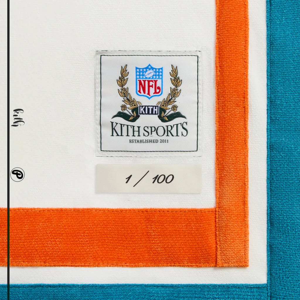 Kith & the NFL for the Miami Dolphins Marino Leon Shirt White 2026