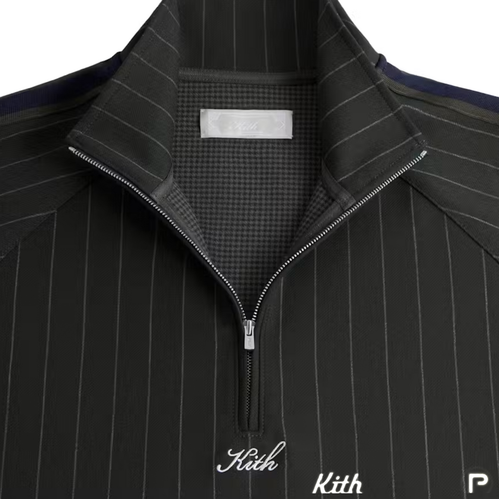 Kith Double Weave Riley Quarter-Zip Pullover Stadium 2024