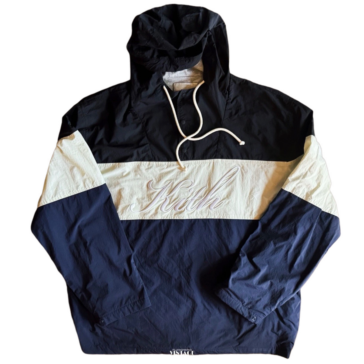 Kith Paper Nylon Caleb Anorak Pullover Black 2024