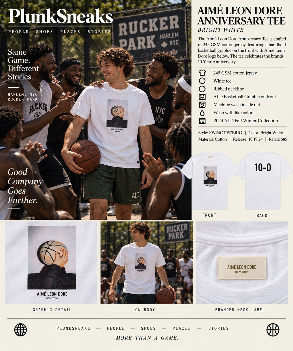 Aimé Leon Dore Anniversary Tee White 2024