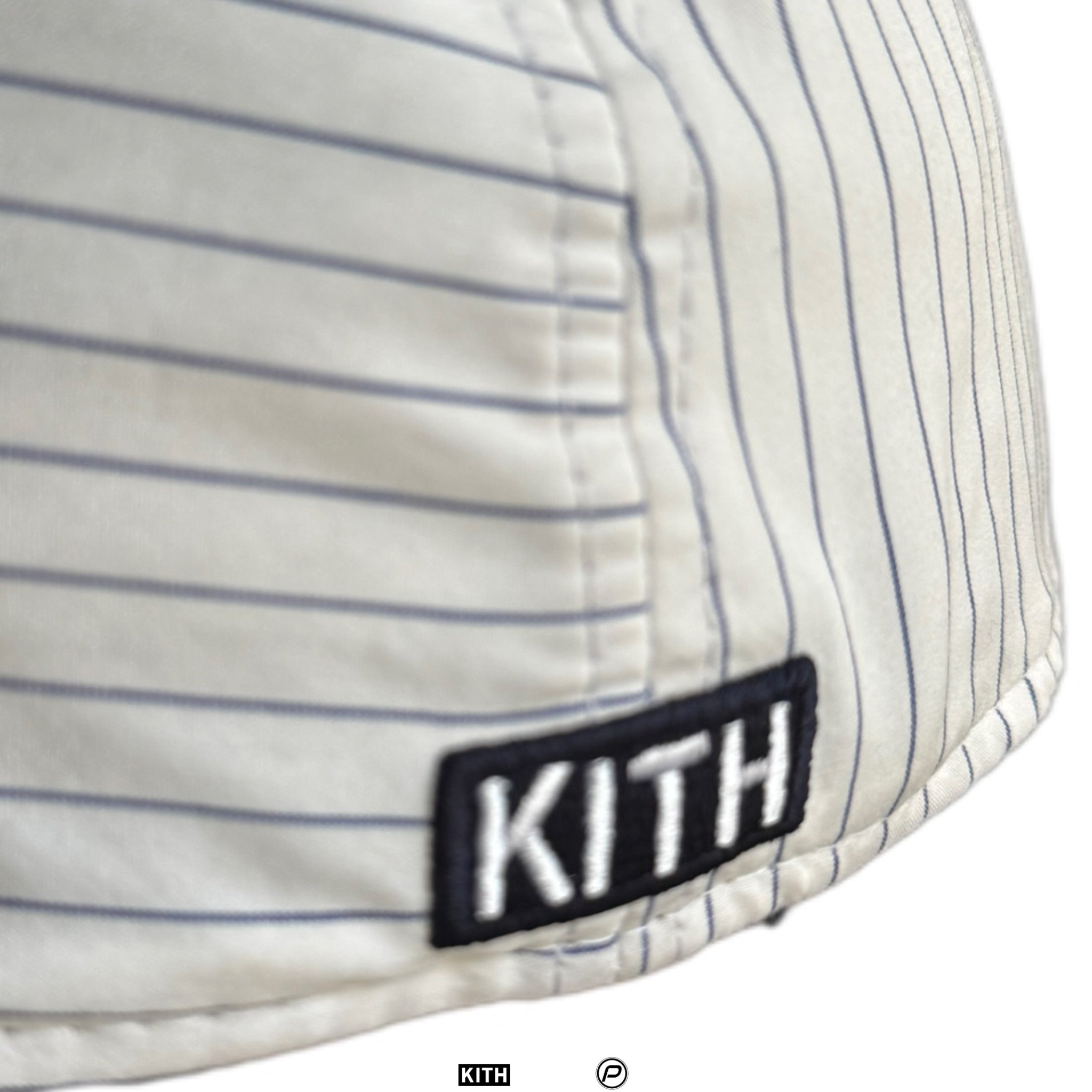 Kith New Era New York Yankees YD Stripe 59Fifty Low Profile Fitted Hat White 2022 (USED)
