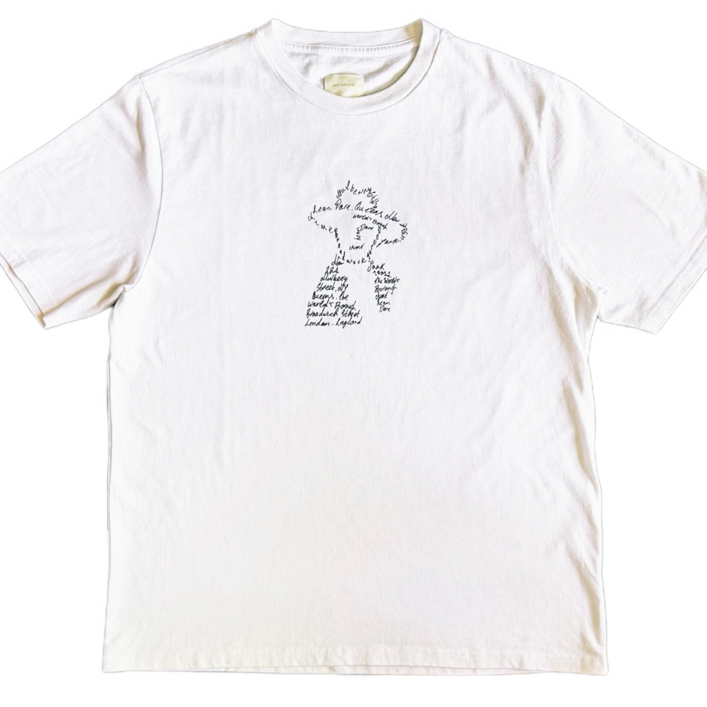 Aimé Leon Dore Script Portrait Tee Bright White 2025 (USED)