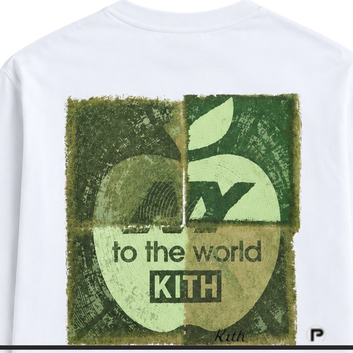 Kith & New Balance NY Woodblock Long Sleeve Pocket Tee White 2026