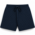 Aimé Leon Dore Cotton Eyelet Knit Short Navy 2023 (USED)