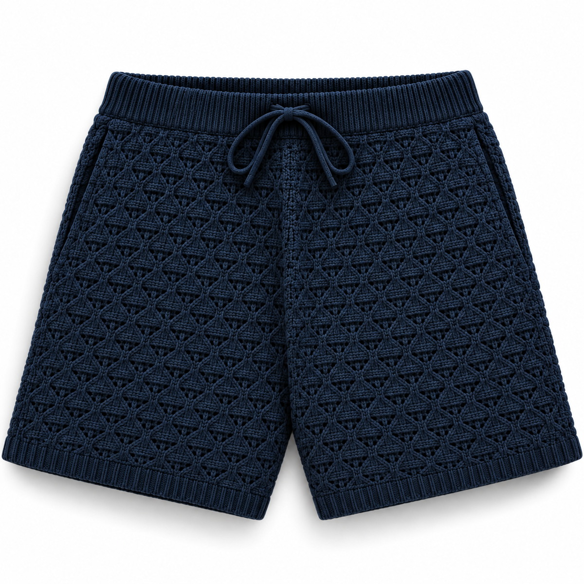 Aimé Leon Dore Cotton Eyelet Knit Short Navy 2023 (USED)