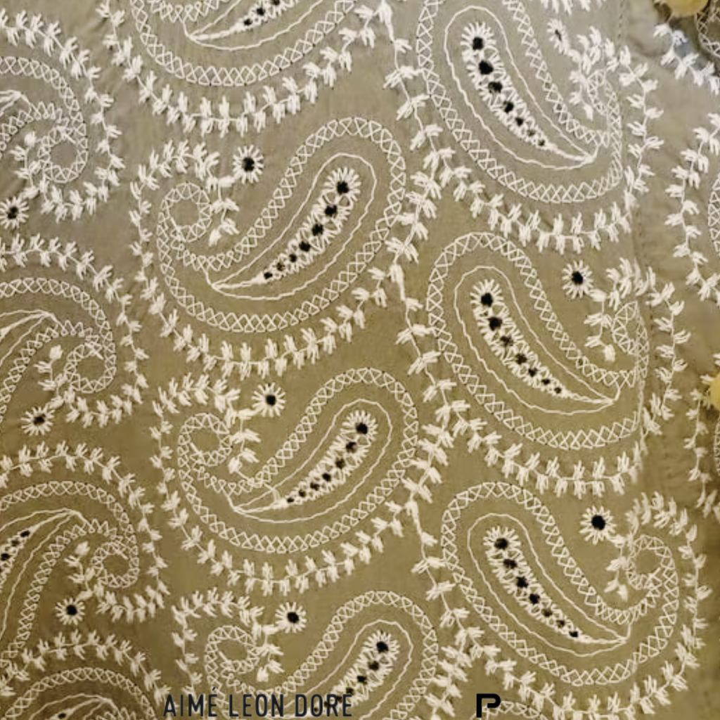 Aimé Leon Dore Paisley Embroidered Button Down 2024