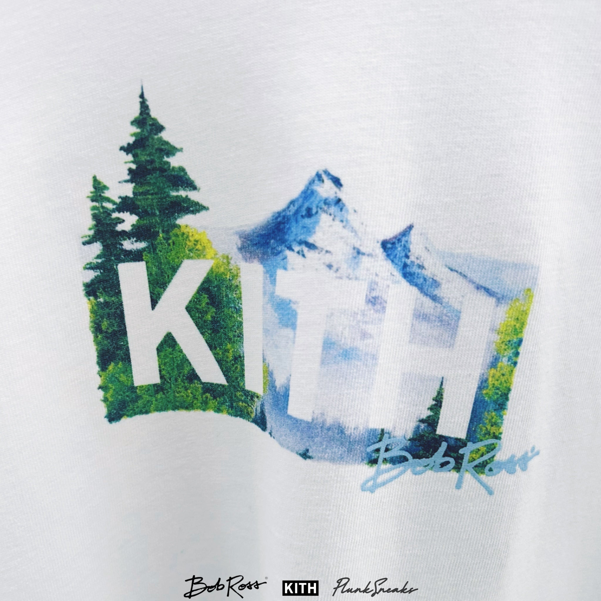 Kith for Bob Ross Mountain Box Logo Tee | Store Exclusive