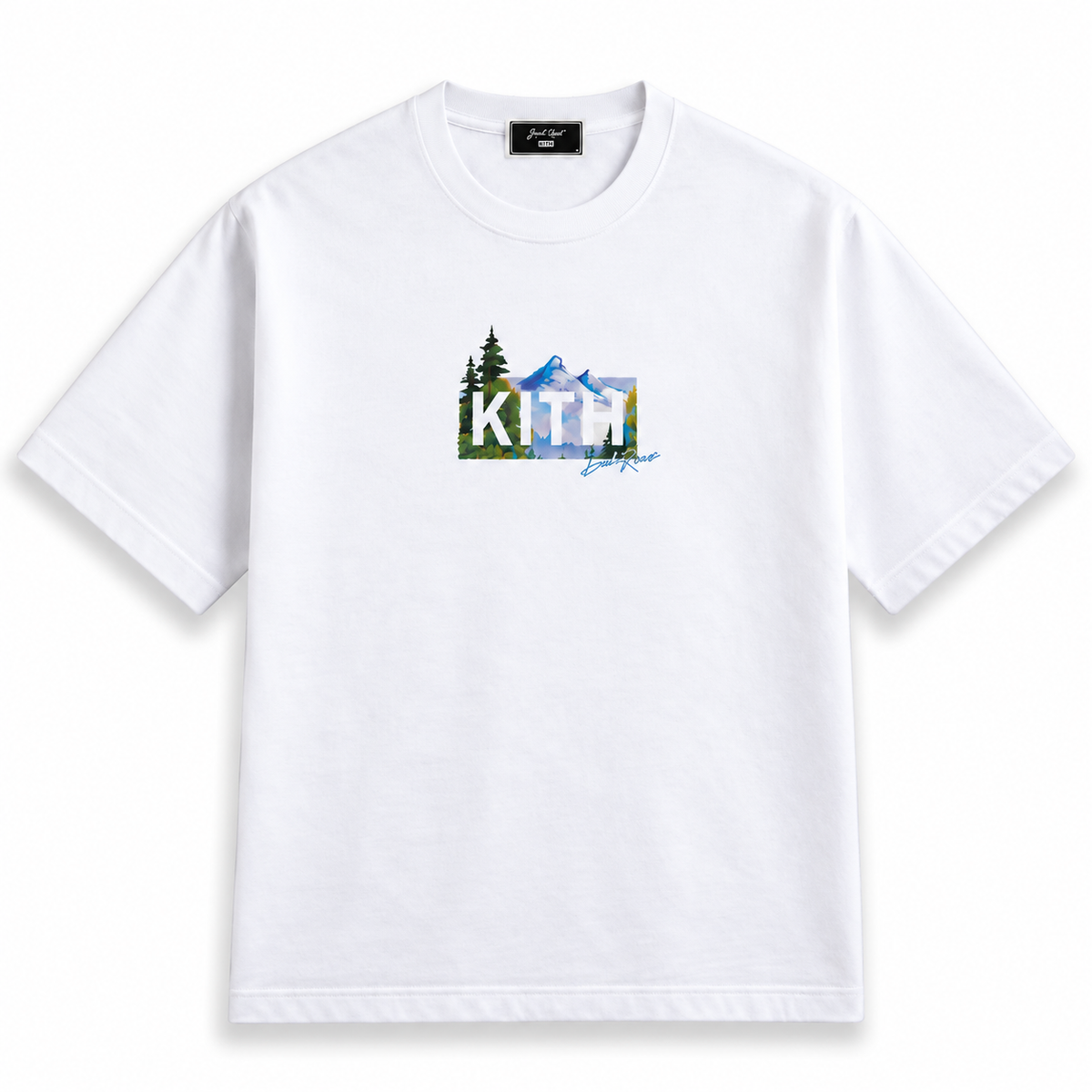 Kith for Bob Ross Mountain Classic Box Logo Tee White 2026