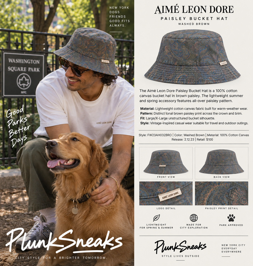 Aimé Leon Dore Paisley Bucket Hat 2023