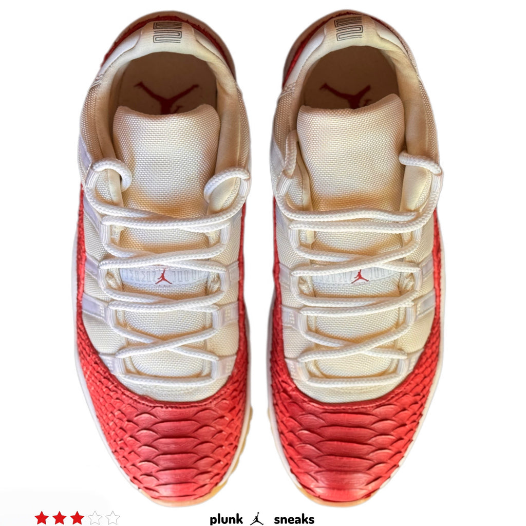 Air Jordan 11 Retro Low Cherry Snakeskin Custom 2001 (USED)