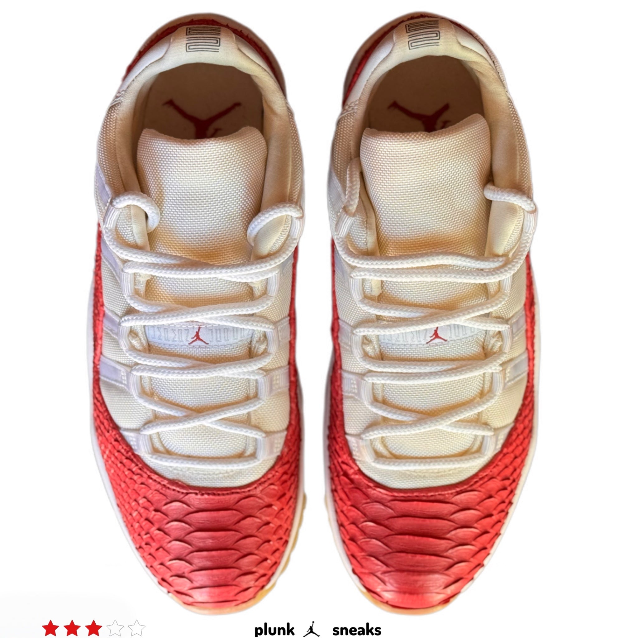 Air Jordan 11 Retro Low Cherry Snakeskin Custom 2001 (USED)