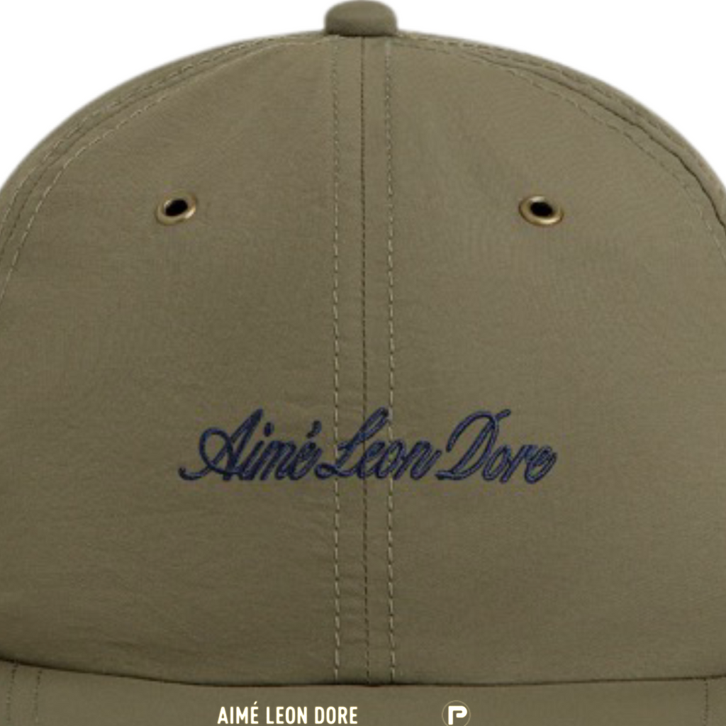 Aimé Leon Dore Nylon Script Sport Hat Kalamata Green