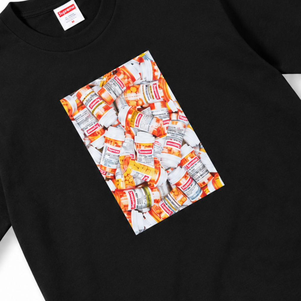 Supreme Pills Tee Black 2026