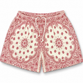 Bravest Studios Bandana Mesh Shorts Cream Red 2022 (USED)
