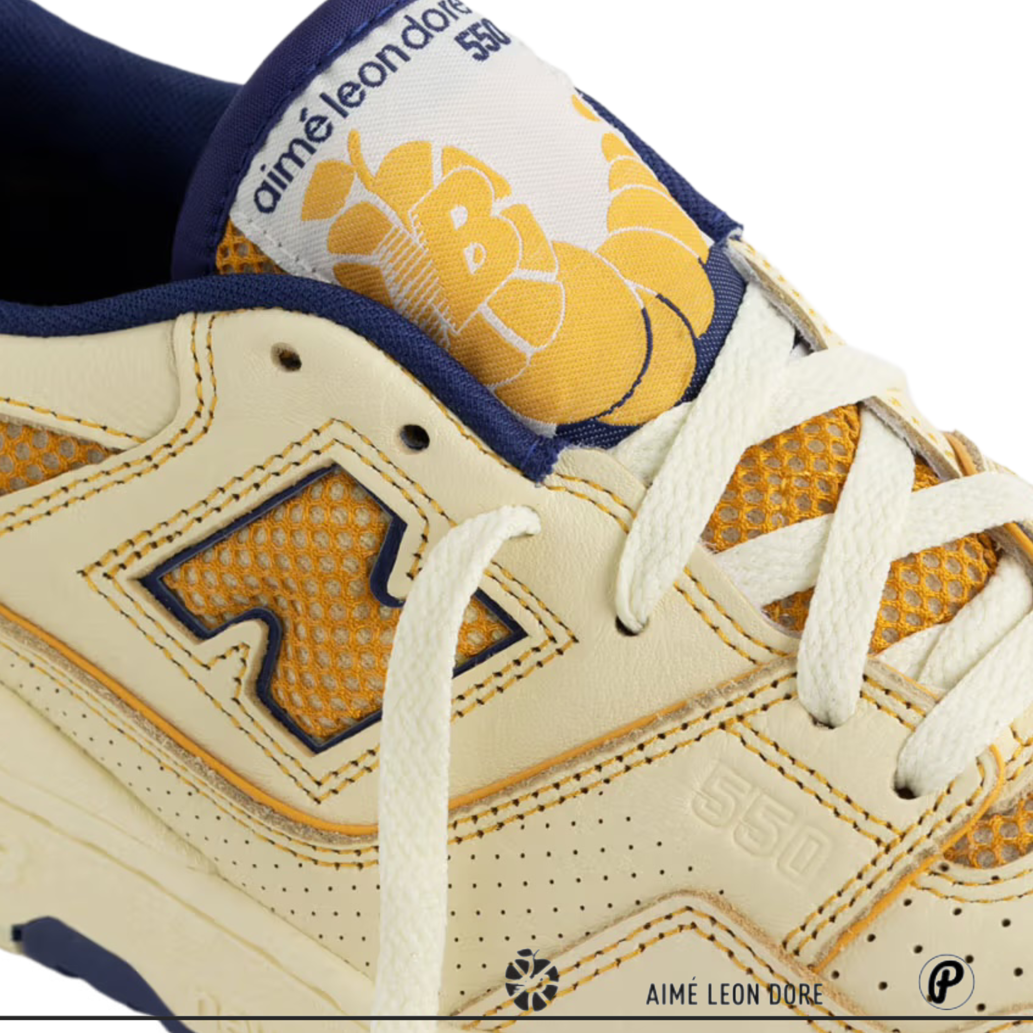 Aimé Leon Dore New Balance 550 Friendship Graphic Tee Golden Haze 2021 (USED)