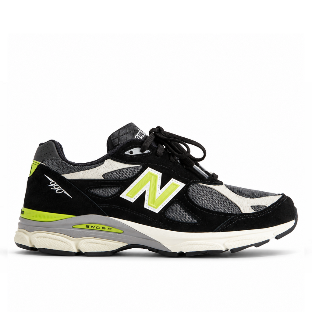 Kith & United Arrows & Sons New Balance 990v3 MiUSA Black 2026