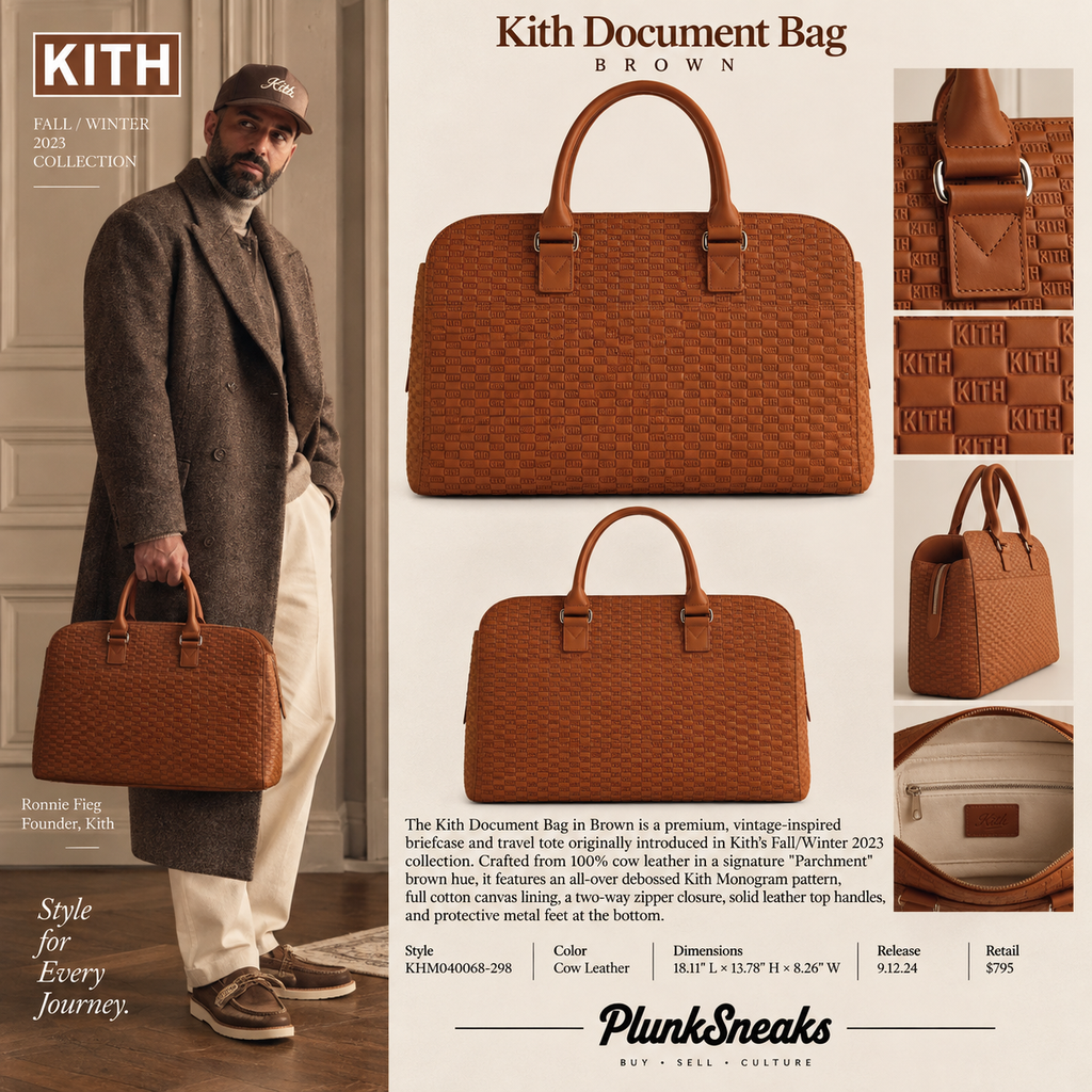 Kith Document Bag Parchment 2024