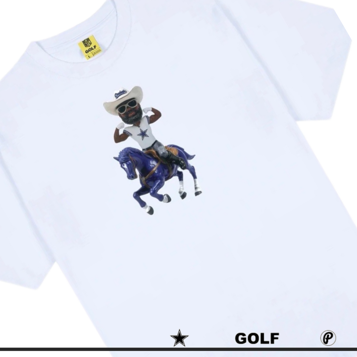 GOLF WANG Tyler The Creator Dallas Cowboys Bobblehead Tee White 2024