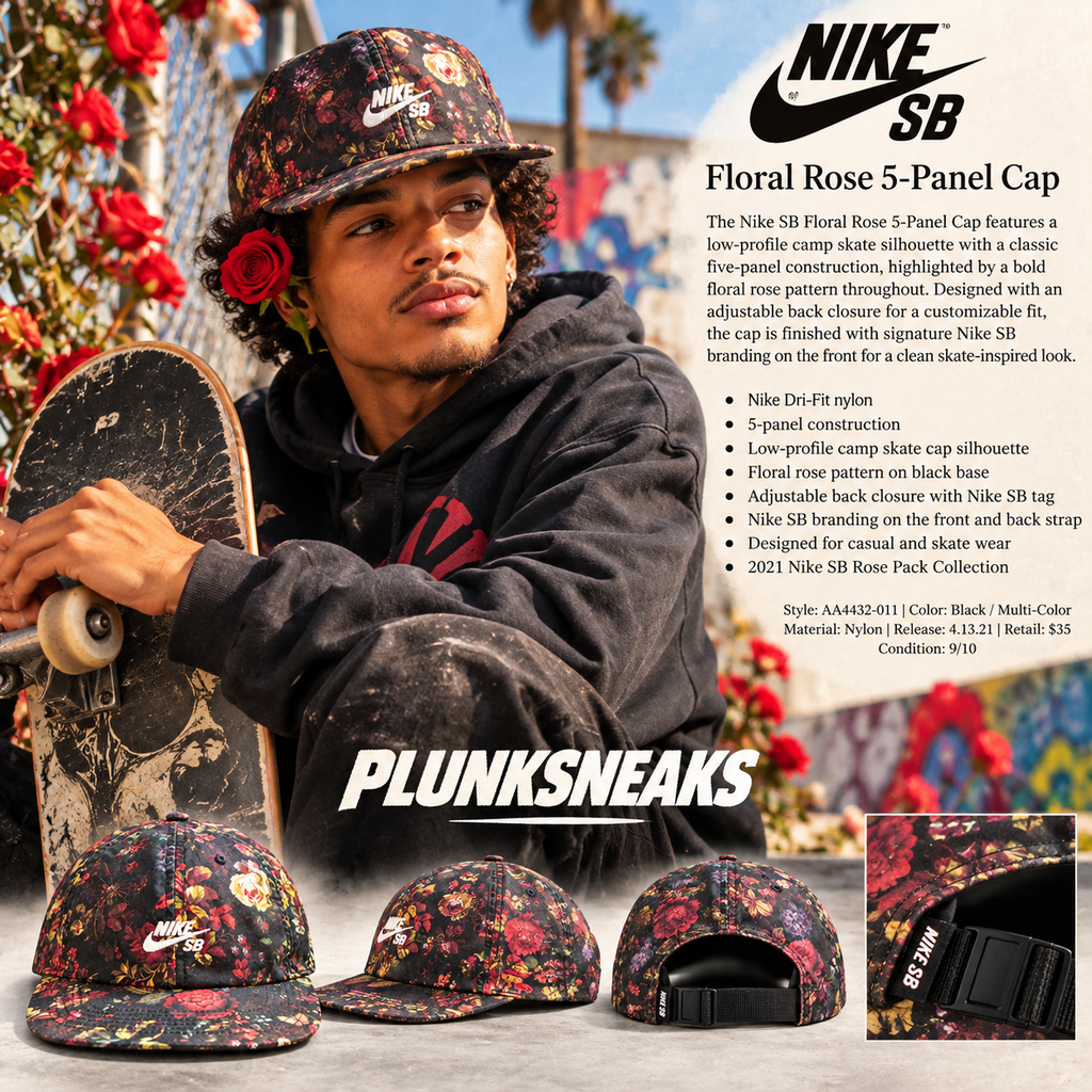 Nike SB Heritage Rose Pack Floral 5-Panel Cap 2021 (USED)