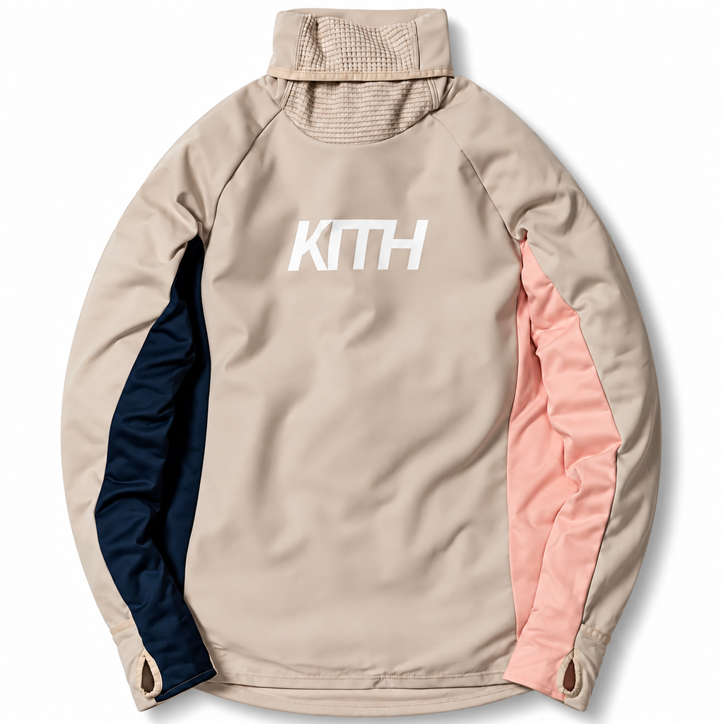 Kith Adidas Miami FC Flamingos Soccer Funnel Neck Pullover Sandrift 2017 (USED)