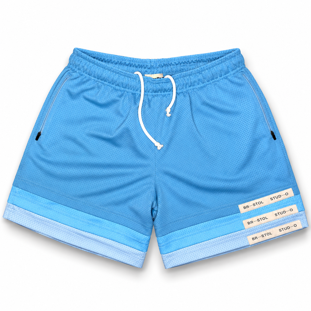 Bristol Studio Triple Hem Shorts Sky Blue Aqua Ice Blue 2022 (USED)