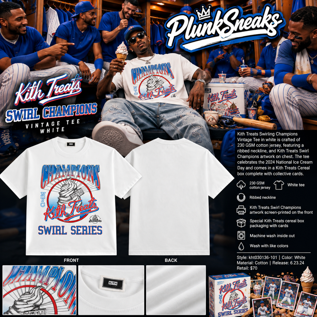 Kith Treats Swirling Champions Vintage Tee White 2024