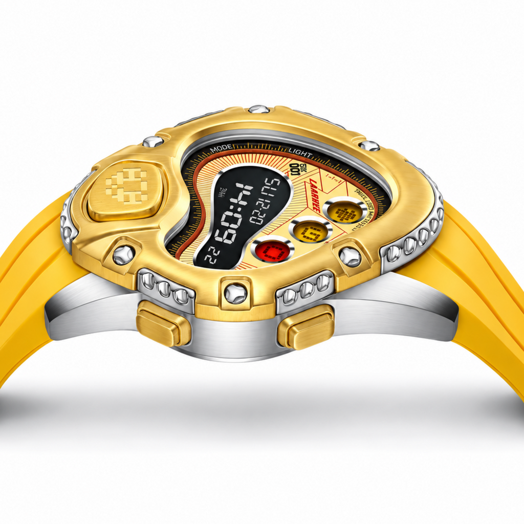 LAARVEE Sinngouki SGK001 Gold Yellow Digital Watch 2024 (NEW-)