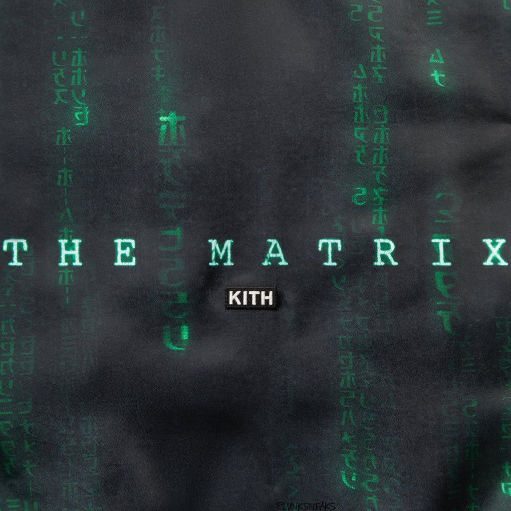 Kith for The Matrix Vance Satin Reversible Bomber Jacket