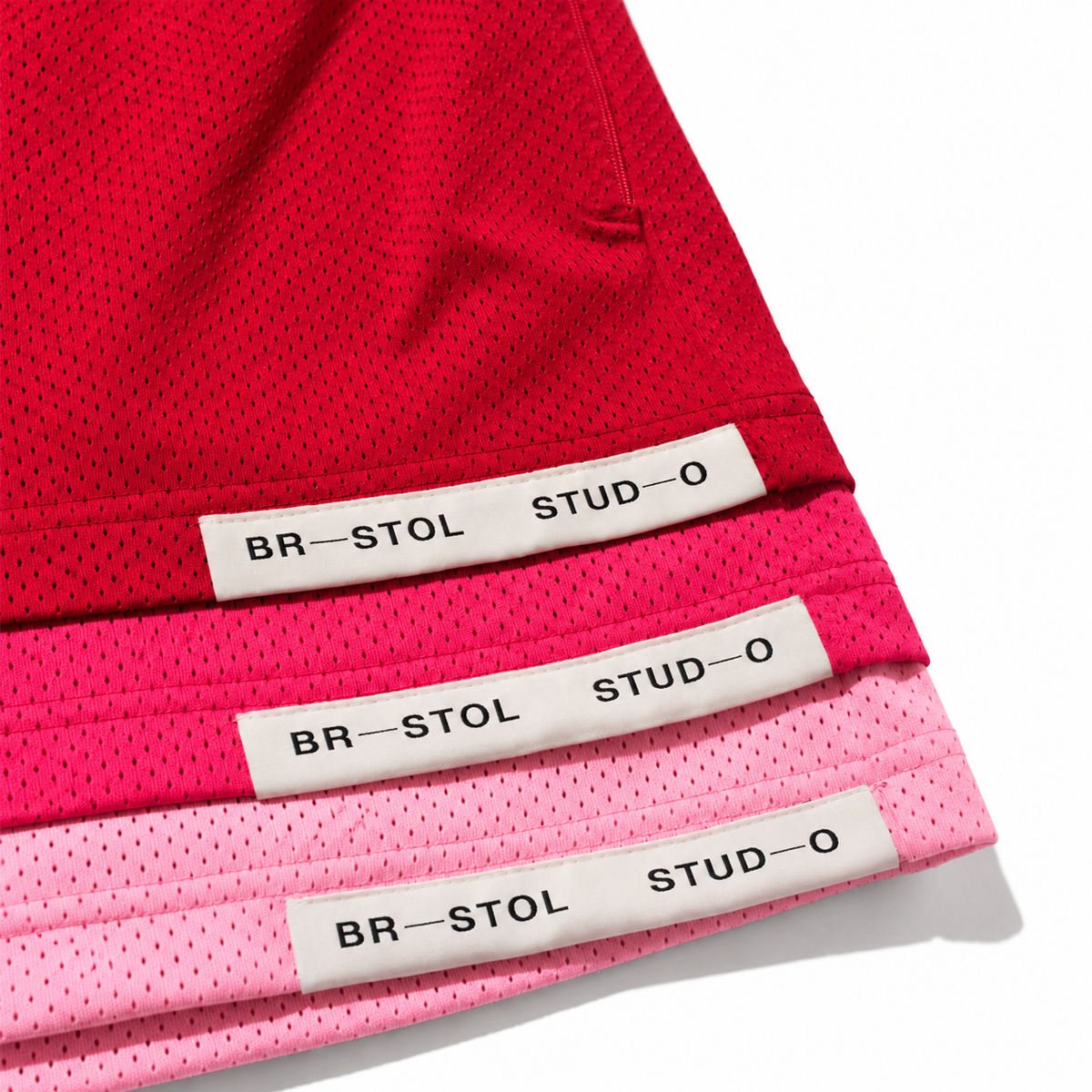 Bristol Studio Triple Hem Shorts Red Rose Pastel Pink 2022 (USED)