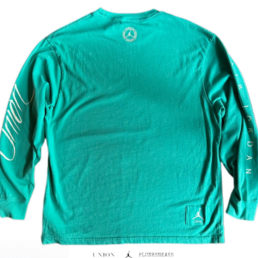 Air Jordan 1 KO x Union LA Long-Sleeve Tee Kinetic Green/Coconut Milk (USED)