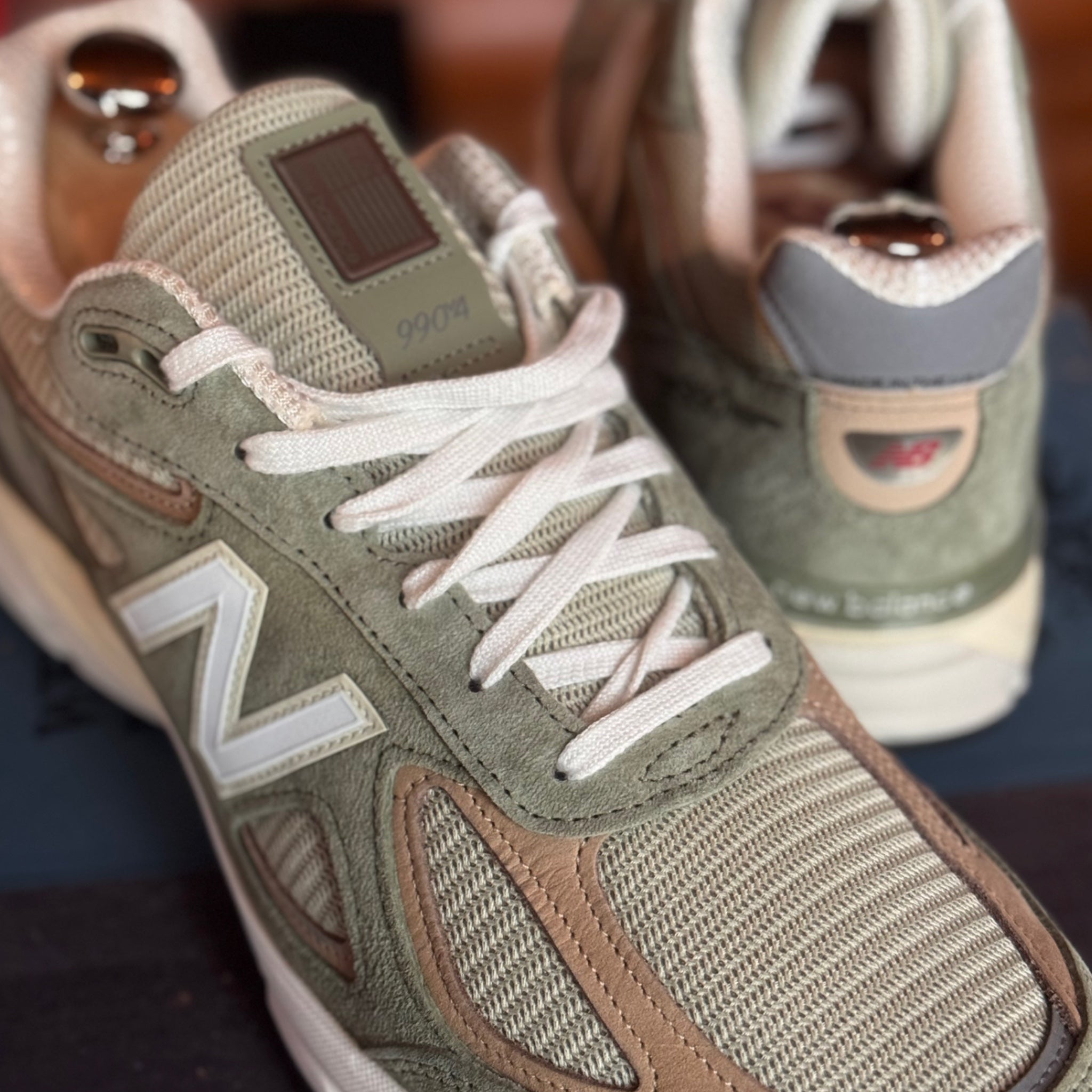 Aime Leon Dore Teddy Santis New Balance 990v4 MiUSA Olive Incense