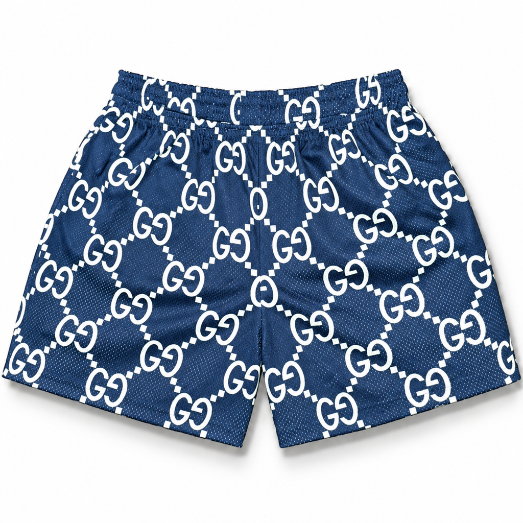 Bravest Studios Gucci-Inspired Mesh Monogram Shorts New York Yankees 2022 (USED)