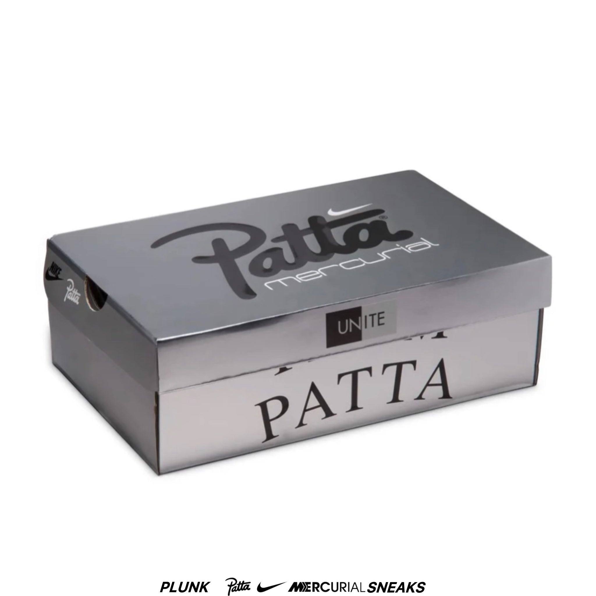Patta x Nike Mercurial Vapor 16 Elite Chrome Black White
