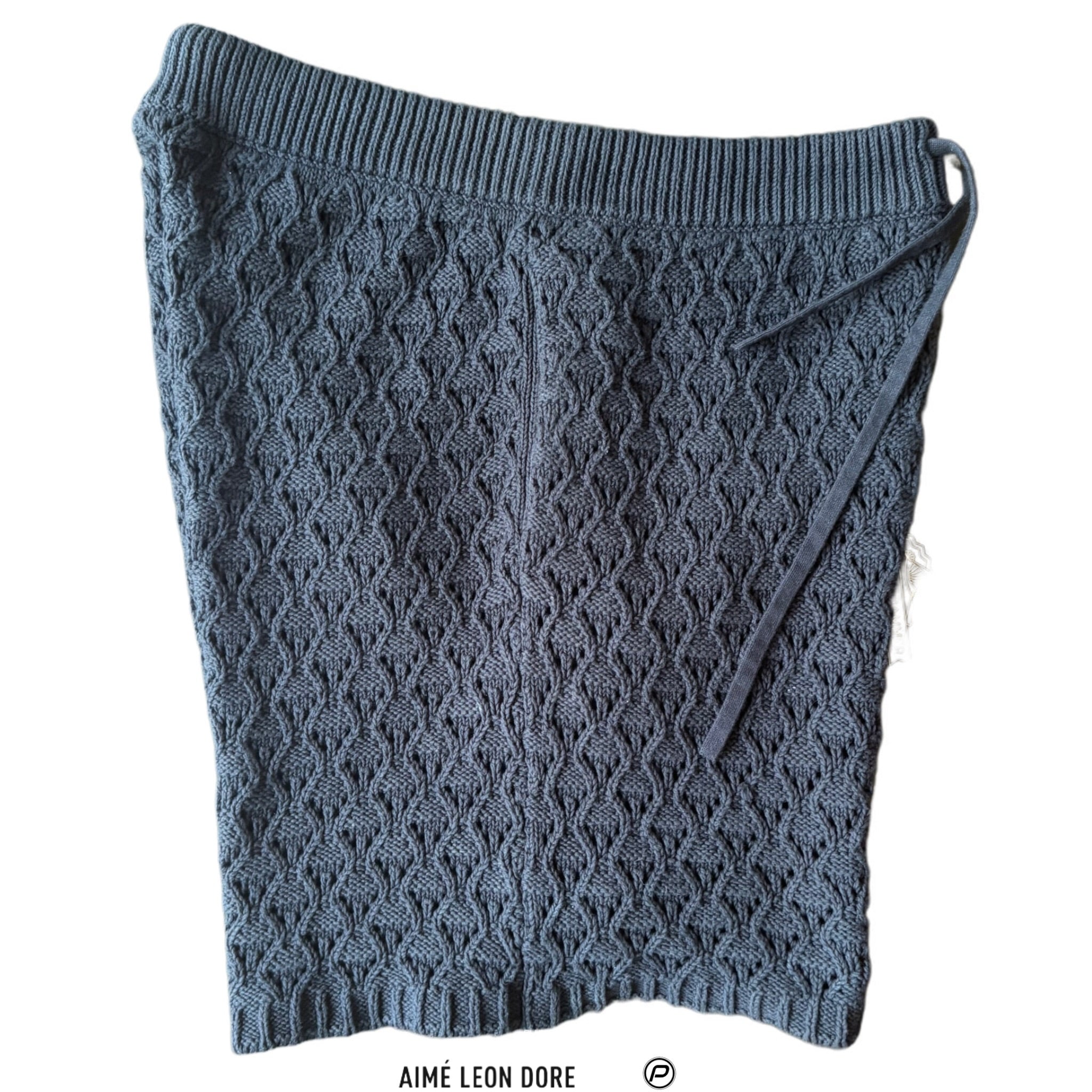 Aimé Leon Dore Cotton Eyelet Knit Short Navy 2023 (USED)